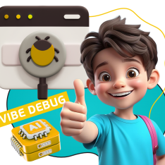 Тестирование & Vibe Debug. Охотники за багами - КИБЕРшкола программирования для детей, компьютерные курсы для школьников, начинающих и подростков - KIBERone г. Серпухов