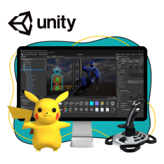 Мир игр на Unity 2D на популярном движке + AI-помощники - КИБЕРшкола программирования для детей, компьютерные курсы для школьников, начинающих и подростков - KIBERone г. Серпухов