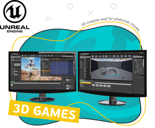 Unreal Engine 4. Игровой движок - КИБЕРшкола программирования для детей, компьютерные курсы для школьников, начинающих и подростков - KIBERone г. Серпухов