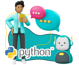 Умный чат-бот на Python - КИБЕРшкола программирования для детей, компьютерные курсы для школьников, начинающих и подростков - KIBERone г. Серпухов